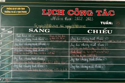 KẾ HOẠCH DẠY HỌC TUẦN 23