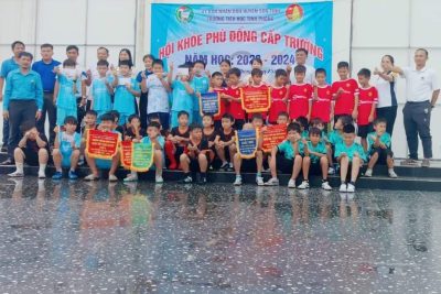 Trường TH Tịnh Phong phối hợp với Chi đoàn trường và tổ thể dục tổ chức thành công phong trào Hội khỏe phù đổng cấp trường, năm học 2023 – 2024.